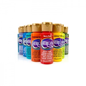 Americana Bottles of Acrylic craft paint in multiple colors
