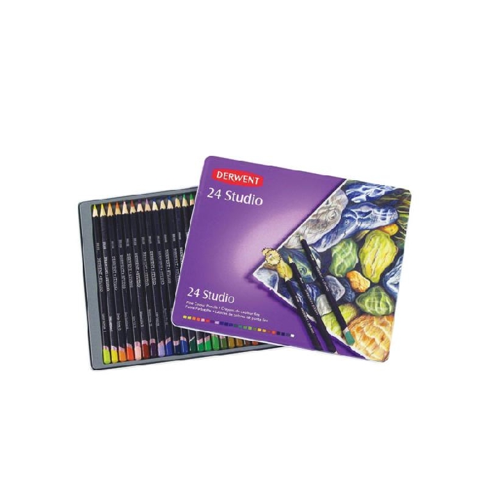 Derwent 24 Studio Colored Pencils Set - Hartung Gallery