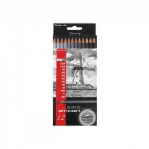 Pacific Arc Set of 12 Soft Drawing Pencils
