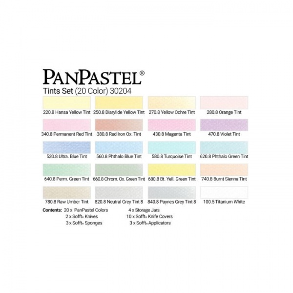 PanPastel 20 Color Tints Set