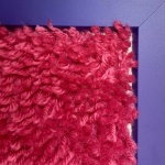 framed rug work corner