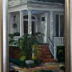 painting of historic house in Portsmouth, Virginia