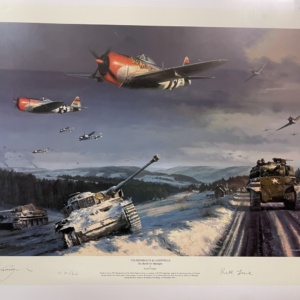 planes flying over tanks on snowy ground